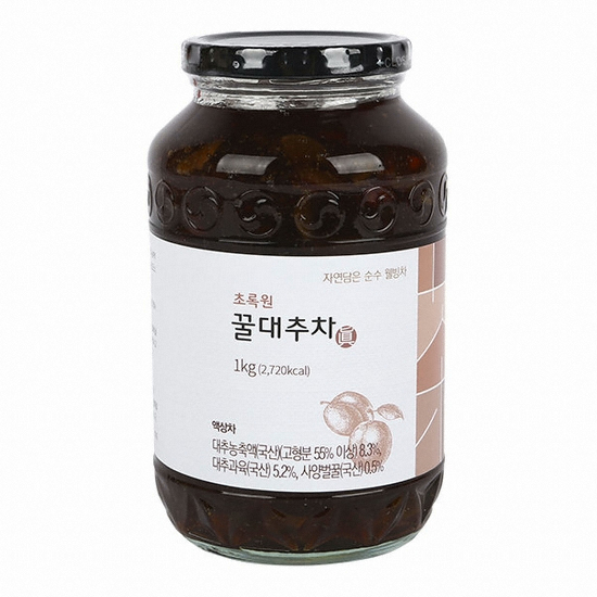 초록원 꿀대추차 1kg (3개)_이미지