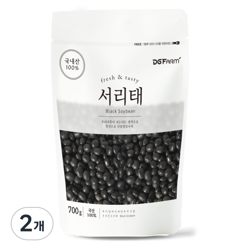 건강한밥상 국산 서리태 (700g,2개)