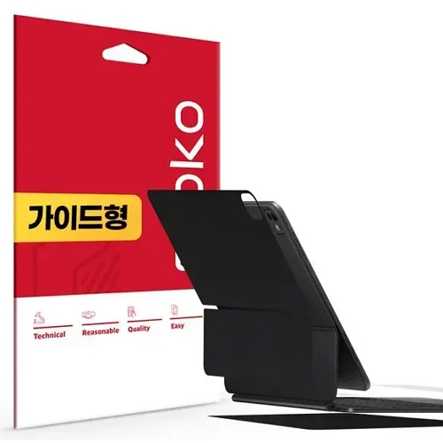 스코코 iPad Pro 13 M5 매직키보드 외부보호필름 스킨 1세트 (상판 1매+하판 1매+팜레스트 1매+힌지 1매)_이미지