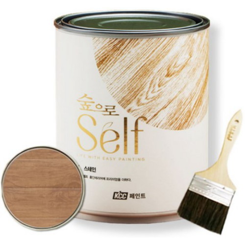 KCC 숲으로 셀프 스테인 붓세트 (1L)_이미지