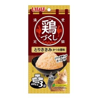 이나바 캣 챠오 치킨가득 파우치 닭가슴살&가다랑어포 QCR-92 180g (60g x 3p)