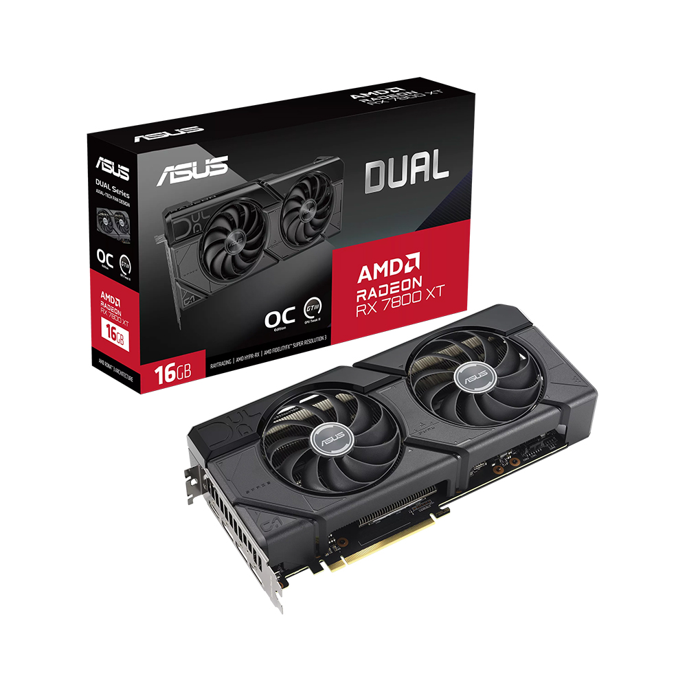 ASUS DUAL 라데온 RX 7800 XT O16G OC D6 16GB_이미지