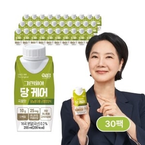 정식품 그린비아 당 케어 곡물맛 200ml (30개)