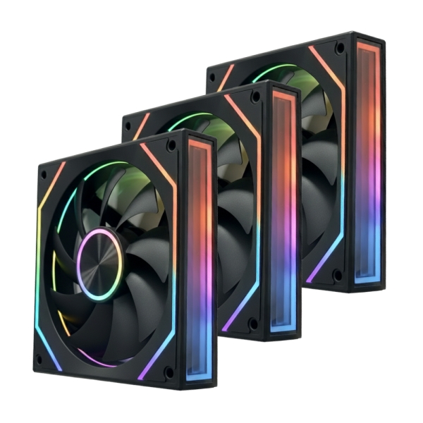 JBCNC X120 PRO 인피니티 ARGB PWM 리버스 (3팩, 블랙)_이미지