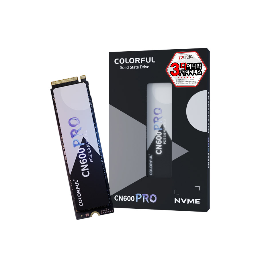 COLORFUL CN600 PRO M.2 NVMe 디앤디컴이미지입니다. 누르면 해당 게시물로 새창이동합니다.