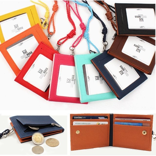 P_440A1A ITD 남녀 캐주얼 목걸이 카드지갑 명함 지폐 동전수납