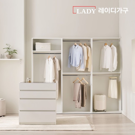 레이디가구 이안 드레스룸 아일랜드 서랍장 800_이미지