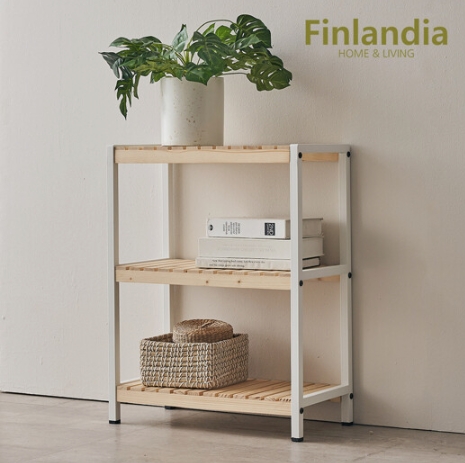 피노 원목 3단 다용도 선반 500