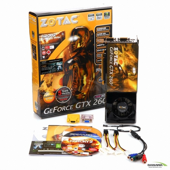 ZOTAC 지포스 GTX260 GTX260² 216SP 896MB 배트맨_이미지