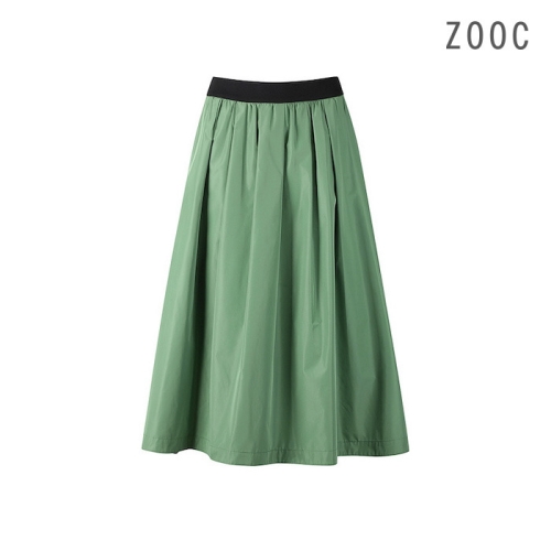 대현 ZOOC 밴딩 턱 플레어 스커트 GN_V251MSD901