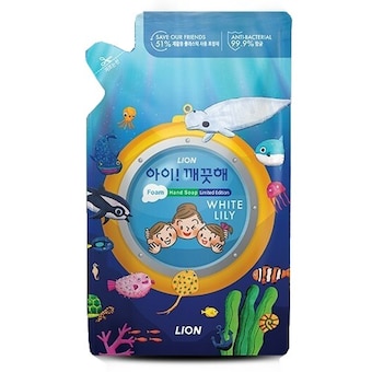 아이깨끗해 라이온 <b>핸드</b><b>워시</b> 200ml 리필 x 10개