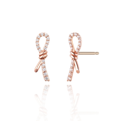 스톤헨지 여성 Love Knot 14K 귀걸이 SA24C45B_이미지