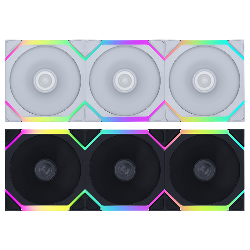 리안리 UNI FAN SL FLEX 120 리버스 (3팩, 블랙)_이미지