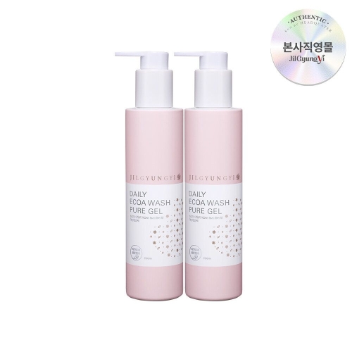 질경이 여성청결제 약산성 에코아워시 퓨어 젤 200ml (2개)_이미지