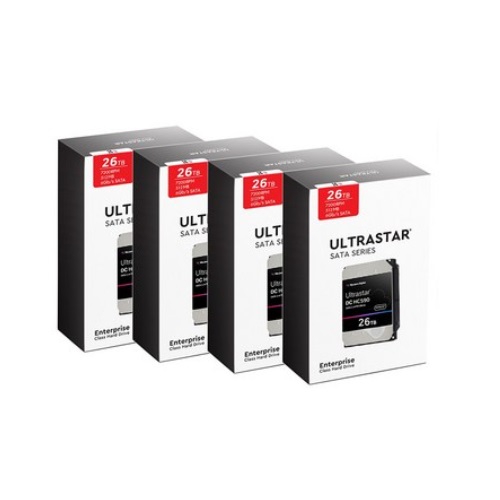 Western Digital Ultrastar DC HC590 박스 패키지 7200/512M WUH722626ALE6L4 (4x26TB)_이미지