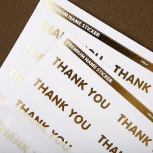 기성 프리미엄 금박 데코스티커_Thank you 포장,선물 스티커 1105682