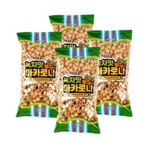 청우식품 녹차맛 마카로니 155g 4개_이미지