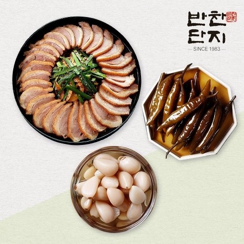 반찬단지 청양간장고추 1kg + 알마늘 1kg
