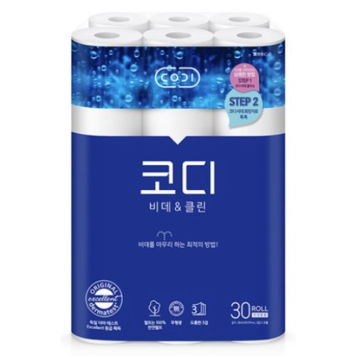코디 비데 앤 클린 30m (30롤) (6팩)_이미지