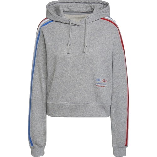 아디다스 트라이컬러 크롭 후드티 GN2855