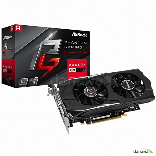 ASRock Phantom Gaming D �󵥿� RX 570 D5 4GB ������