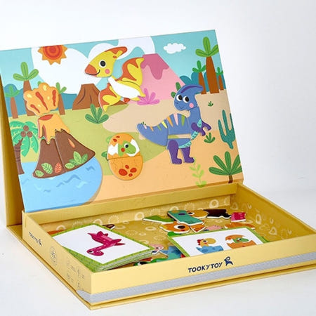 투키토이 공룡 자석 퍼즐 박스 유아 소근육 학습 ADG963