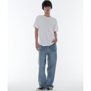 무신사 스탠다드 스탠다드 루즈 스트레이트 데님 팬츠 블랙 MMCNP119-BK 27_이미지