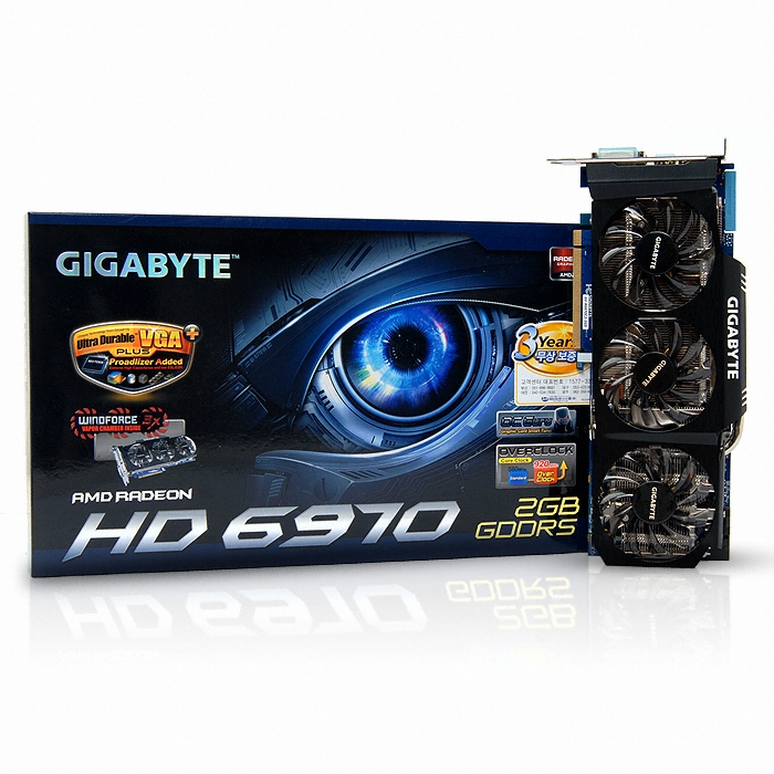 GIGABYTE 라데온 HD 6970 UDV+ OC2 D5 2GB WINDFORCE 3X_이미지