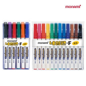 모나미 중간글씨용 네임펜 세트 (6색)_이미지