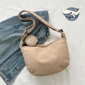 라일리 Rly 여성 캐주얼 크로스백 골덴 숄더백 일상용 33120383