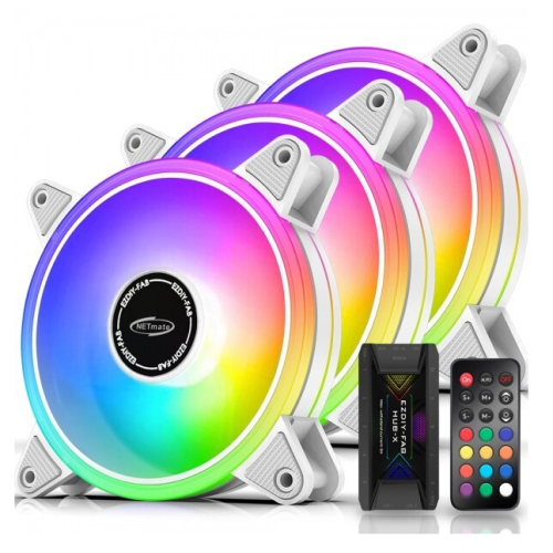NETmate Moonlight ARGB (컨트롤러/3팩, 화이트)_이미지