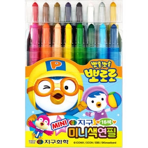 지구화학 뽀로로 샤프식 색연필 (16색)_이미지