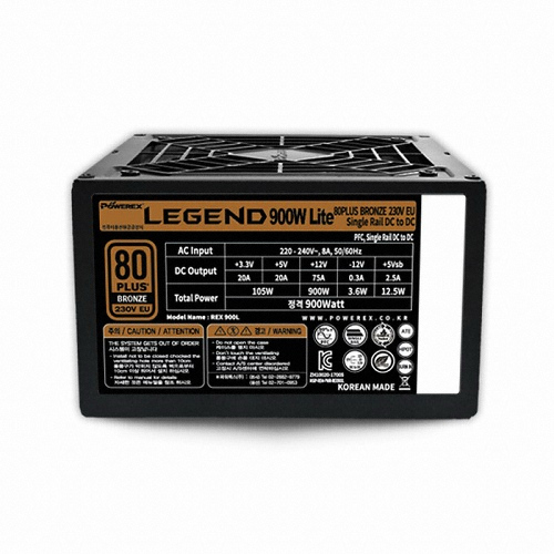 POWEREX LEGEND 900W Lite 80PLUS브론즈 230V EU_이미지
