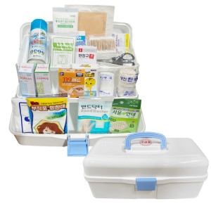 한양 스피드 구급함 대형 20종세트 가정용 캠핑 회사 사무실 학교 구급용품 응급처치함 구급상자 구급박스 1개_이미지