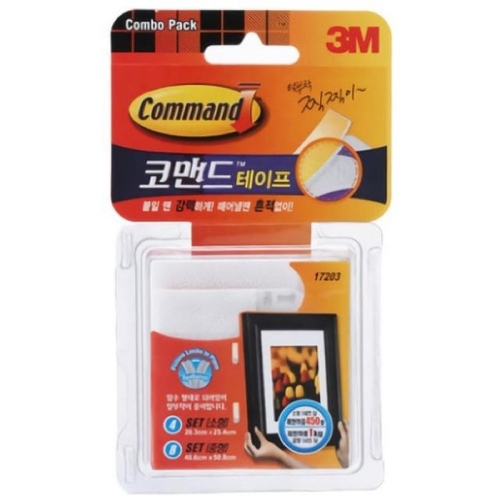 3M 코맨드 찍찍이테이프 17203 혼합 코맨드 / 찍찍이테이프 혼합형 17203