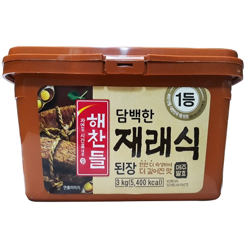 해찬들 재래식 된장 3kg (1개)_이미지