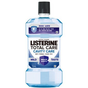 리스테린 토탈케어 캐비티케어 마일드 750ml