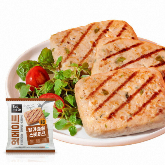 푸드나무 잇메이트 닭가슴살 스테이크 오리지널 100g (25개)