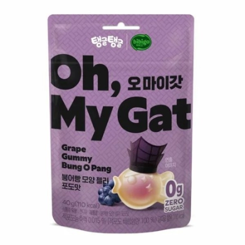 탱글탱글X비비고 오마이갓 붕어빵 젤리 포도맛 40g