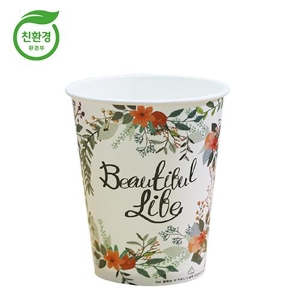 로엔그린 10온스 친환경종이컵 플라워 (100개)_이미지