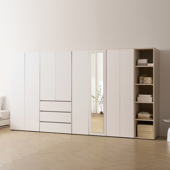 케어퍼니처 소울 터치 800옷장+800 서랍옷장+800이불장 세트 2400_이미지