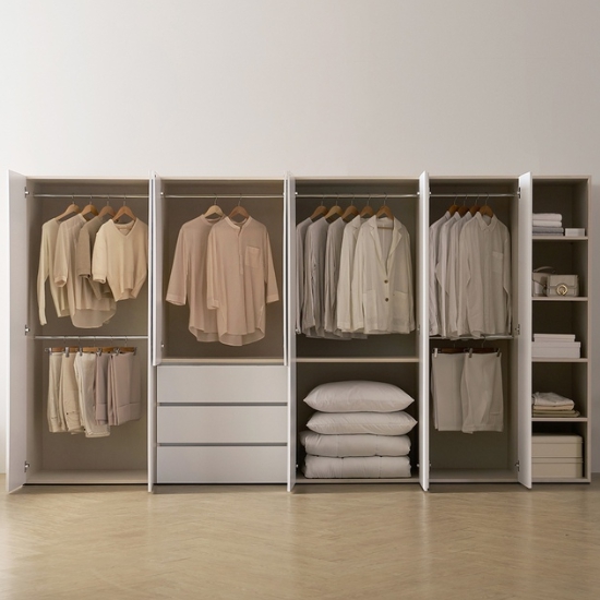 케어퍼니처 소울 터치 800옷장+800 서랍옷장+800이불장 세트 2400_이미지