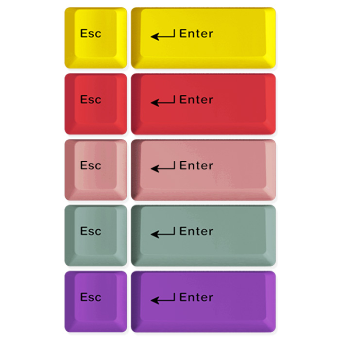 엠스톤글로벌 mStone 2Key ESC + ENTER 승화 키캡 (옐로우)