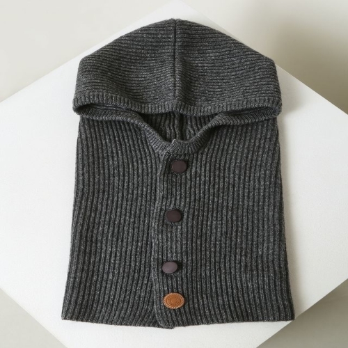  헤지스 여성 그레이 캐시미어혼방 바라클라바 HIMU5F213G2