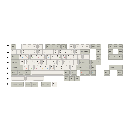 SPM Soulcat 고함량 PBT 염료승화 한영 키캡 107키 Classic Sprinkle_이미지
