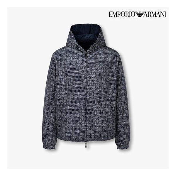 엠포리오 남성 이글 패턴 리버서블 후드 자켓A5153100151070000 388030