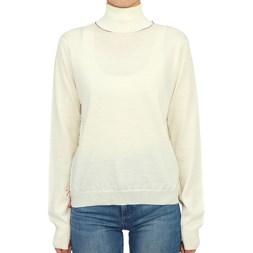 메종마르지엘라 백 스티치 울 터틀넥 니트 SI0HA0006 S17814 (103F, 아이보리)_이미지