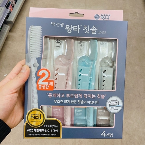 닥터레이 백선생 왕타칫솔 (4개)_이미지