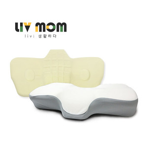 리브맘 프리미엄 3D 경추 메모리폼 베개 (1개, 60x32x8/11cm)_이미지