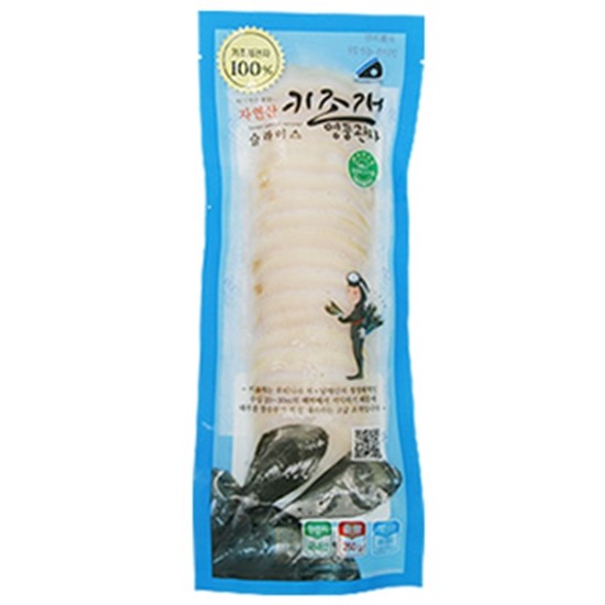 서해키조개영어조합법인 명품관자 키조개 슬라이스 6mm 200g (4개)